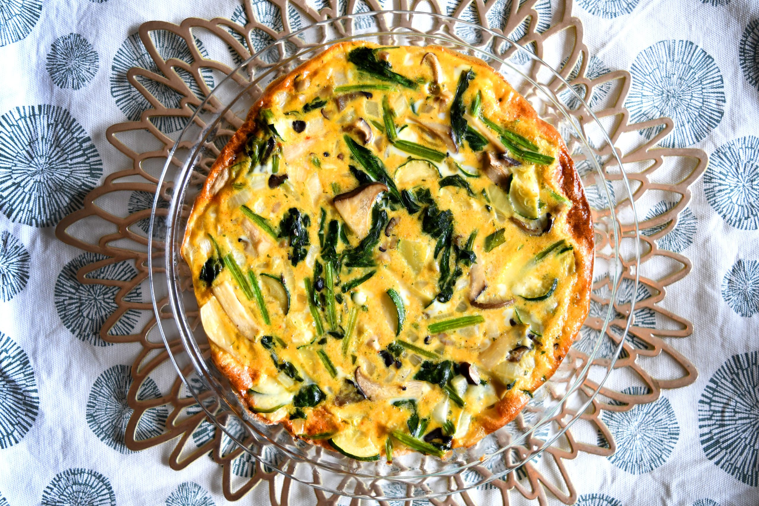Gluten free Mushroom Quiche Eat With Meraki