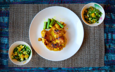 Turmeric Chicken with Mango Salsa