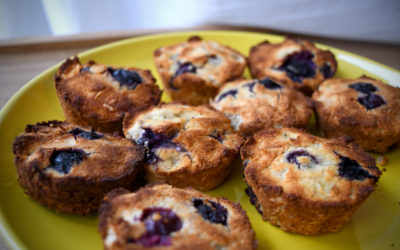 Gluten-Free Dairy-Free Blueberry Banana Muffins