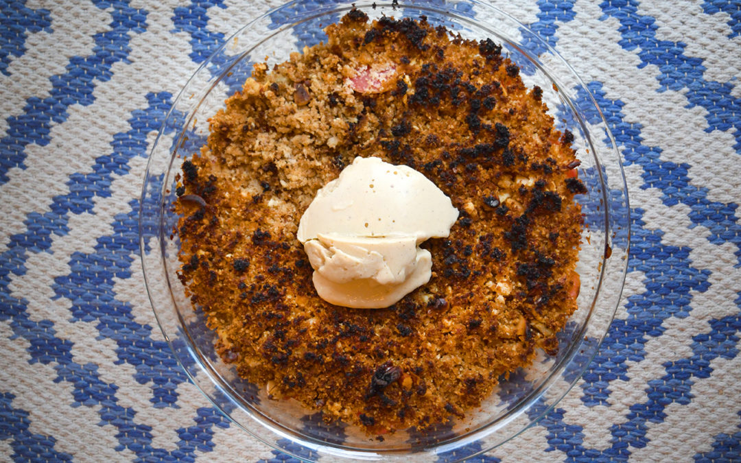 Okara Crumble with “Nice” Cream