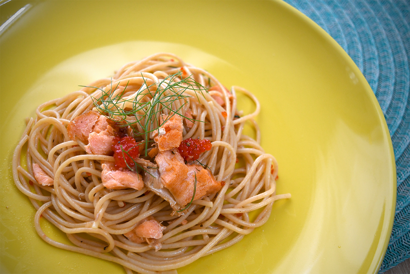 Salmon Roe Pasta Eat With Meraki