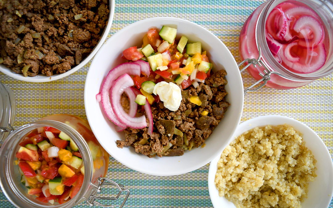 Beef Liver Taco Bowl