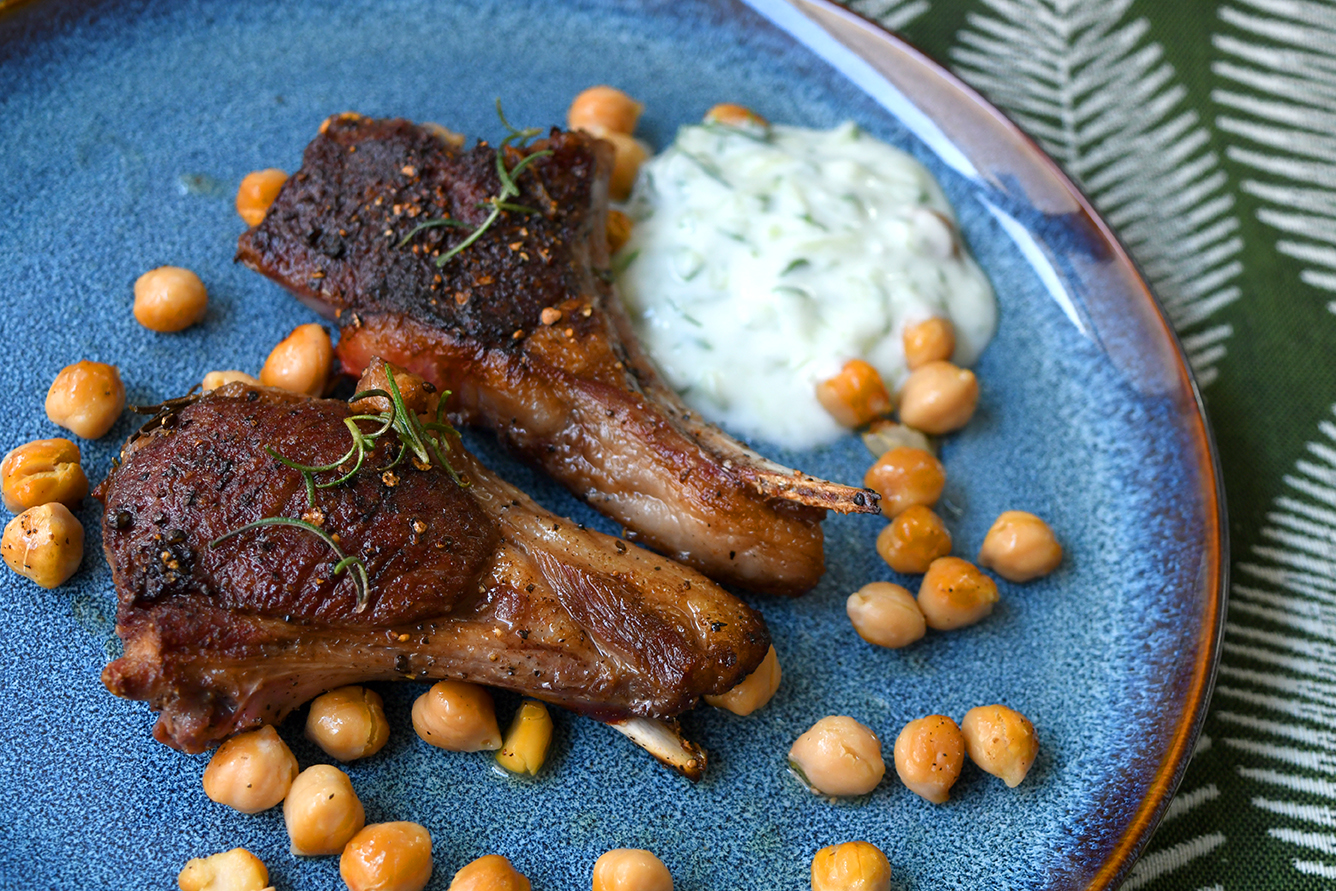 Reverse Sear Lamb Chops Eat with Meraki