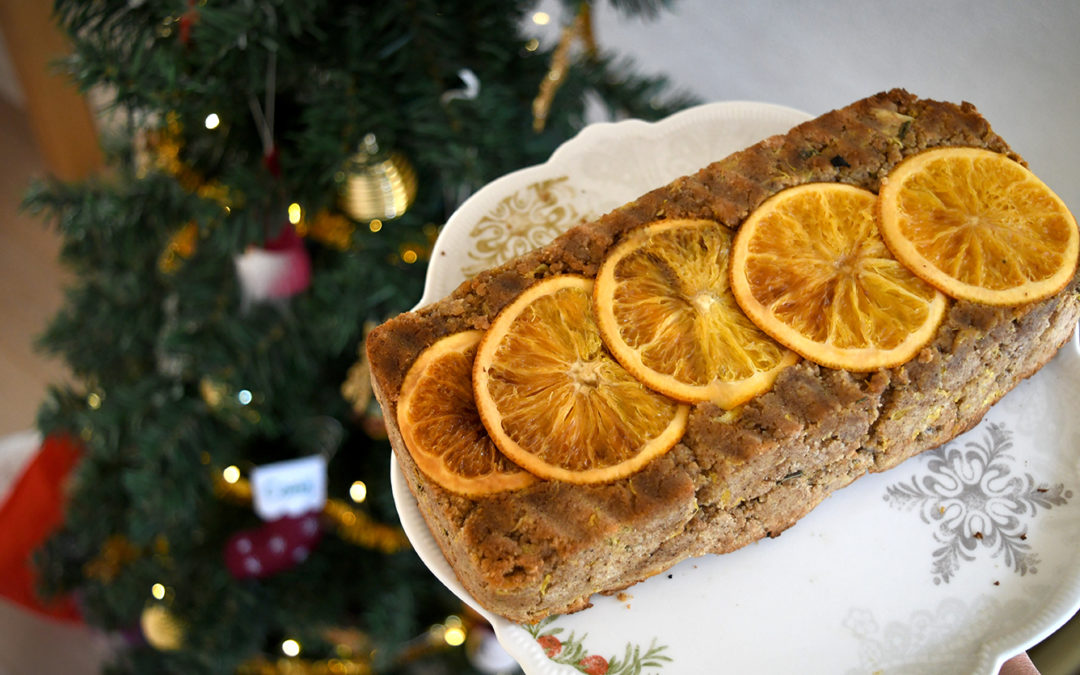 Orange Upside-down Christmas Cake