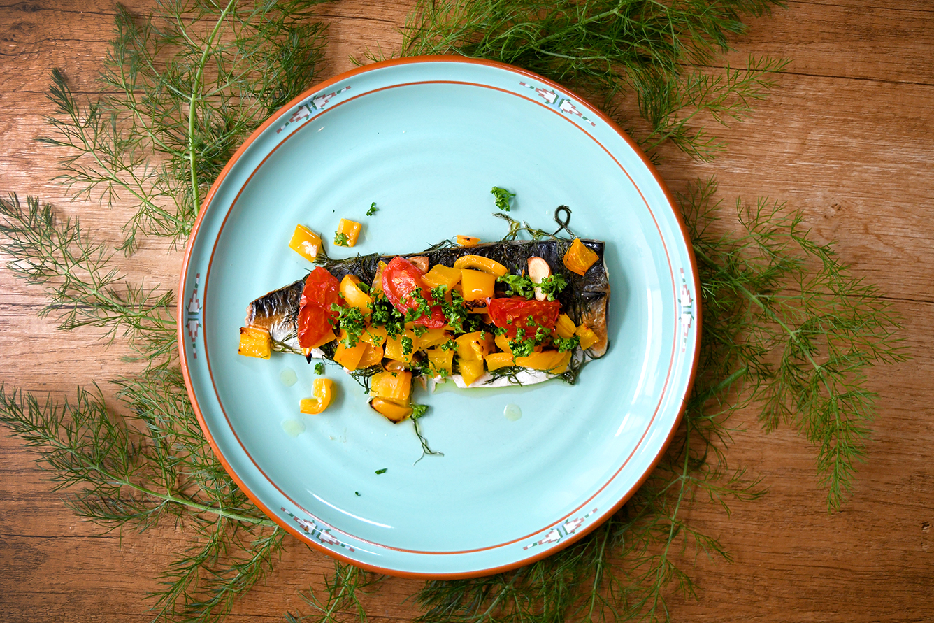 Mediterranean OvenRoasted Mackerel Eat with Meraki