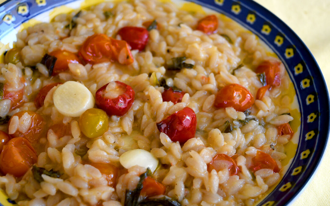 White Wine Orzo Risotto