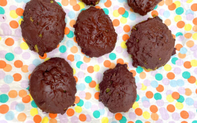 Chocolate Matcha Easter Cookies