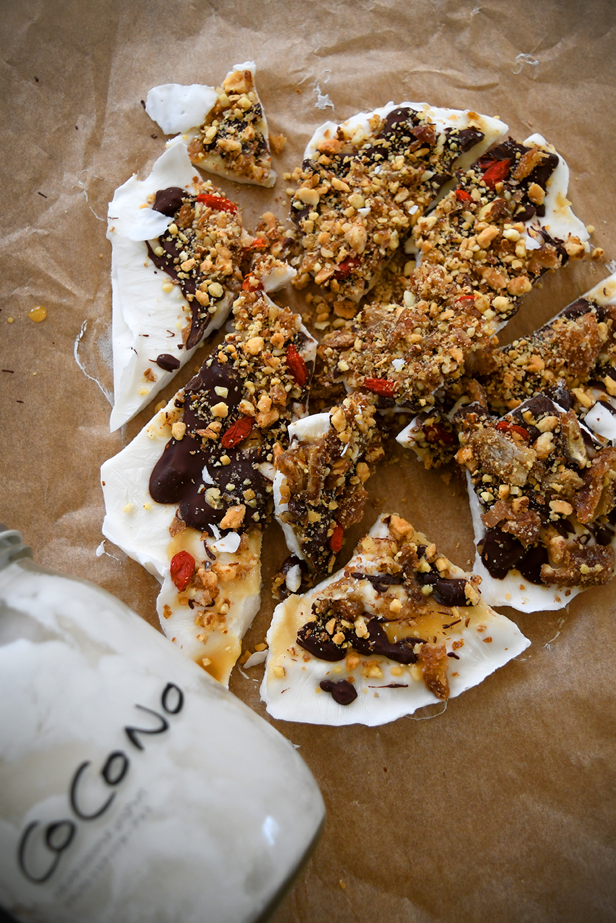 coconut yogurt bark eat with meraki