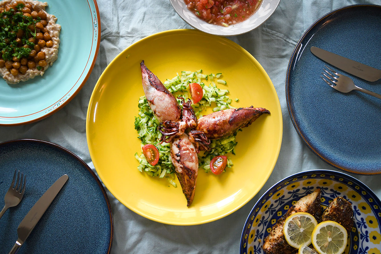 Mediterranean Stuffed Squid - Eat with Meraki
