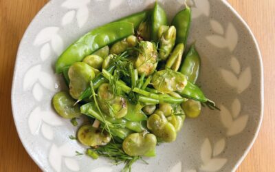 Lemon Garlic Fava Beans
